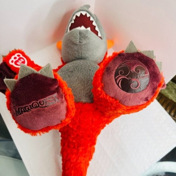 Build-a-Bear Great Wolf Lodge Magiquest 16" Plush Charlock Red Dragon Glow dark - Picture 13 of 15